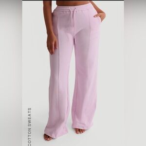 My Outfit Online Structured Sweatpants in Soft Pink